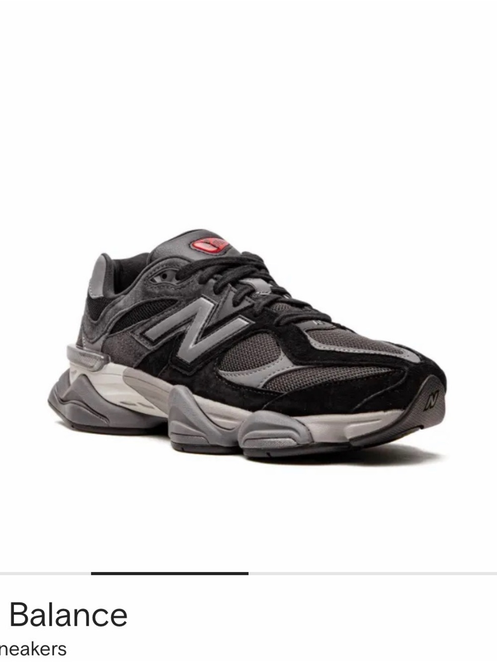 New Balance 9060 grey and black men's size 6